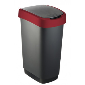1754302255 ROTHO Rotho контейнер для раздельного сбора мусора Rotho Swing TWIST 10 л 25 л 50 л с откидной плавающей крышкой цвет красный 10 л. Красный