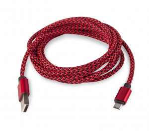 485063 Кабель "Digital AB-04 Red USB - micro USB", 2 м, красный Rombica