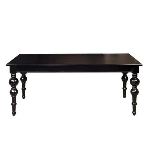 Обеденный стол черный прямоугольный с фигурными ножками 130 см Gurmano UNICO  248862 Черный
