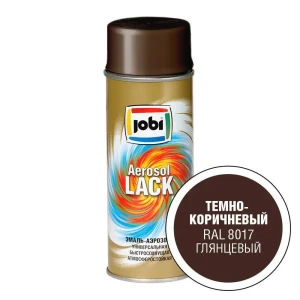 90359698 Эмаль JOBI 27413 глянцевый цвет темно-коричневый 400 мл STLM-1375195