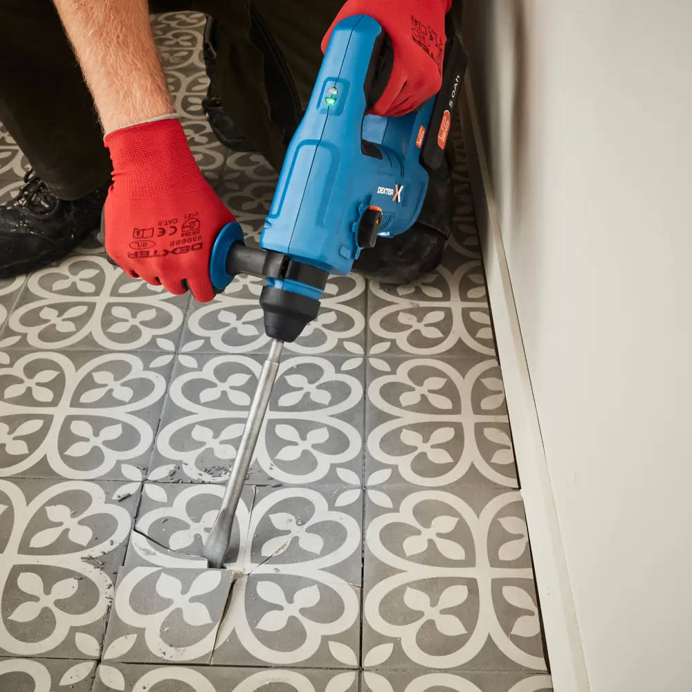 Перфоратор SDS-plus Dexter 20VRH2-17.1, 20 В Li-ion, 1.7 Дж, без АКБ и ЗУ STLM-2158048 - Вид №12