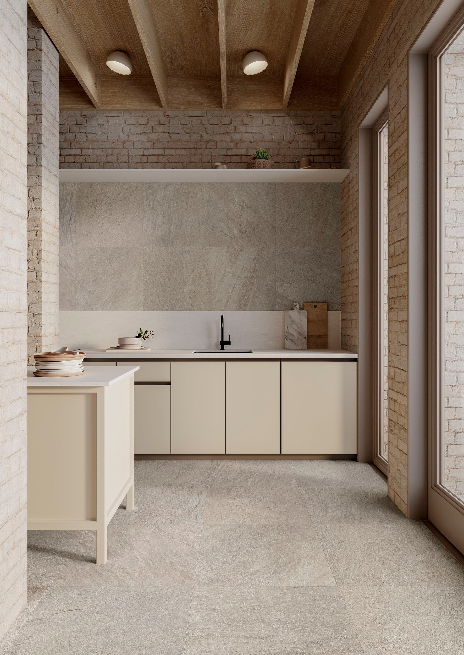 Противоскользящее напольное покрытие из керамогранита с эффектом камня Gayafores QUARTZ ARCH-00070590 - Вид №13