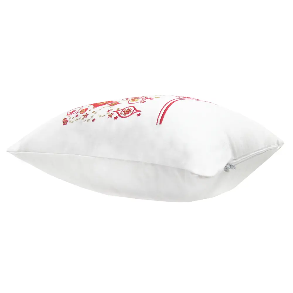 Подушка «Ёлки с шарами», 40х40, цвет красный 82060761 STLM-2159262 Santreyd  - Вид №1