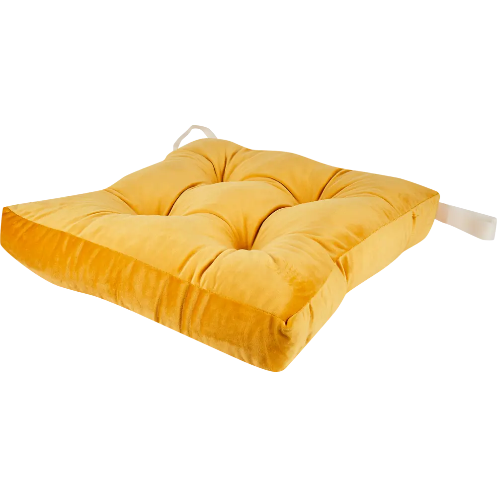 Подушка для стула Jimena 40x40 см цвет жёлтый SEASONS STLM-2035111 - Вид №1