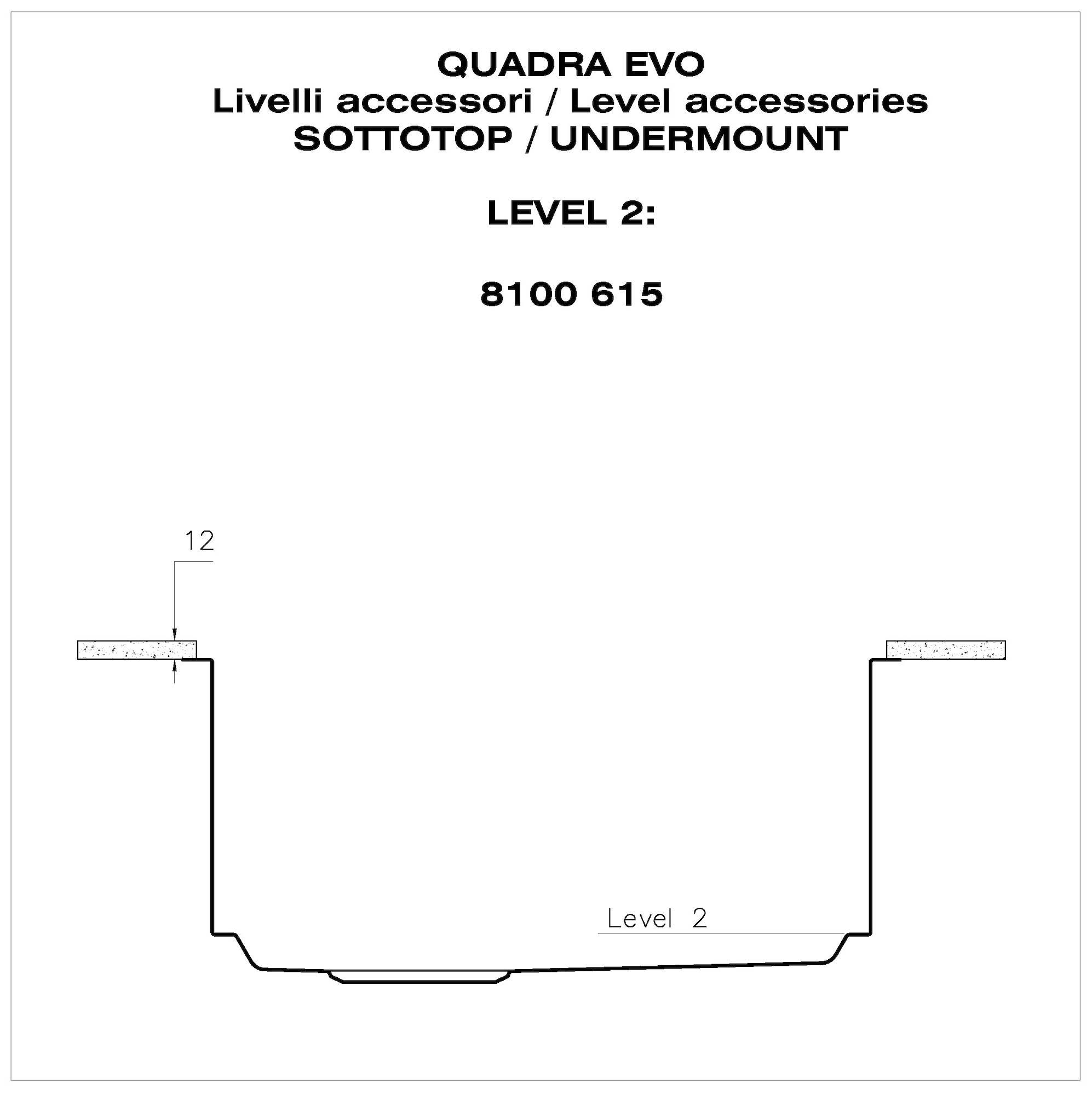 Раковина из нержавеющей стали с одной чашей Foster Quadra Evo ARCH-00151399 - Вид №12