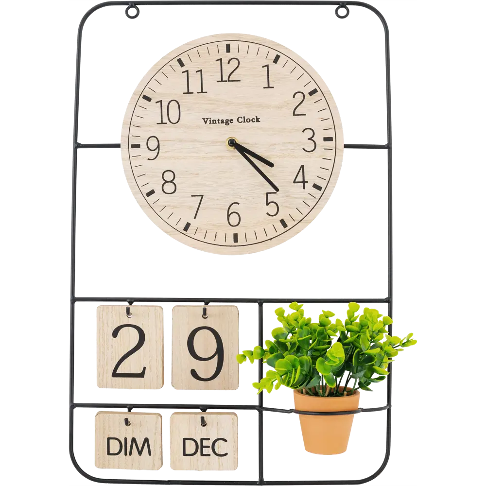 Настенные часы Atmosphera с календарем 12x51.8x34 см 179403 STLM-2015753