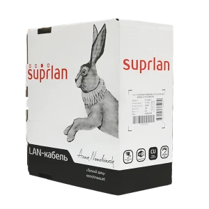 91838076 Кабель витая пара Suprlan Standard UTP 5e 4x2xAWG24 медь ПВХ внутренний 50 м STLM-1516620