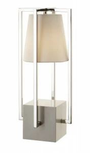 Настольная лампа Huricane от RVAstley 5855 RVASTLEY КЛАССИЧЕСКИЕ 061934 Белый;хром