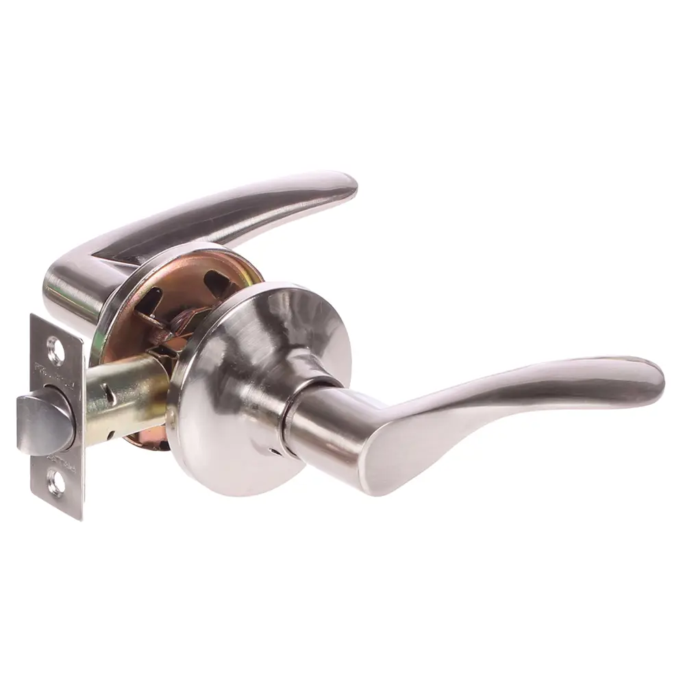 Ручка-защёлка Palladium 3901 SN PS, без запирания, ЦАМ, цвет матовый никель STLM-2086208