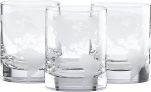 10613212 Lenox Набор стаканов для воды Lenox Карта мира 414мл, 4шт Хрусталь