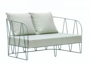 iSimar 2-местный садовый диван из оцинкованной стали Lagarto 8078