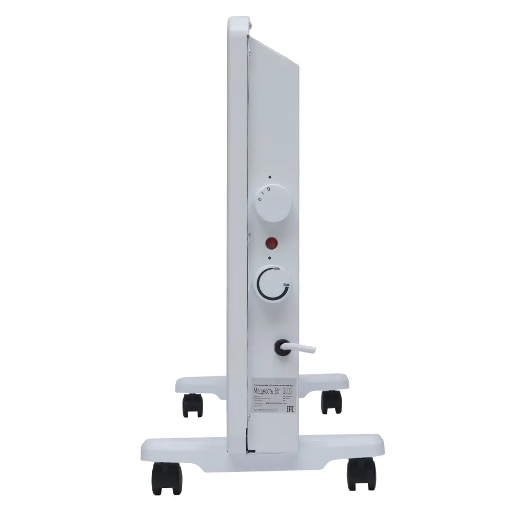 Конвектор электрический Alecord KM-20 с механическим термостатом 2000 Вт цвет белый STLM-2131624 - Вид №2