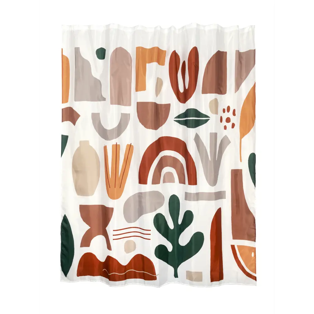 Штора для ванной Zenfort Мехико - геометрический дизайн 180x200 см 89370068 STLM-0990927