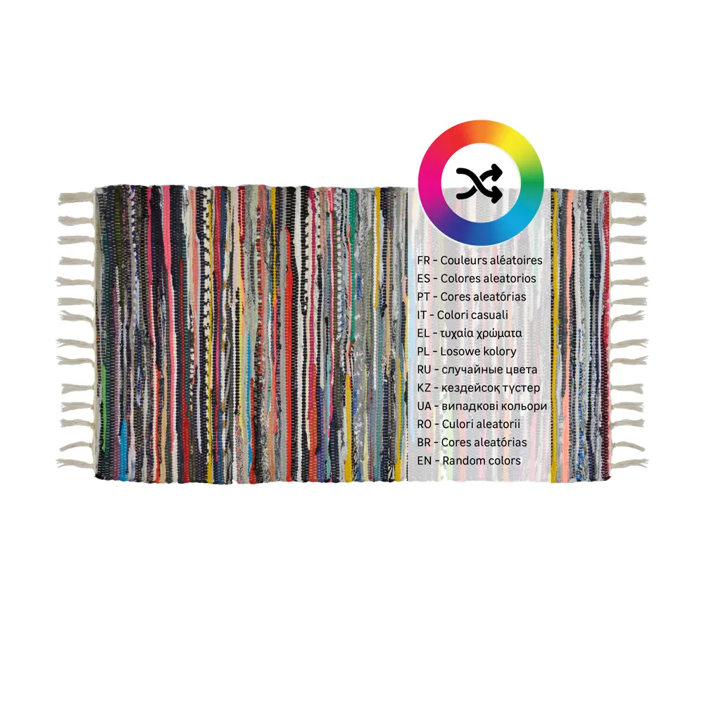 Коврик декоративный хлопок Inspire Neis 40x70 см цвет мультиколор STLM-2086308 - Вид №3