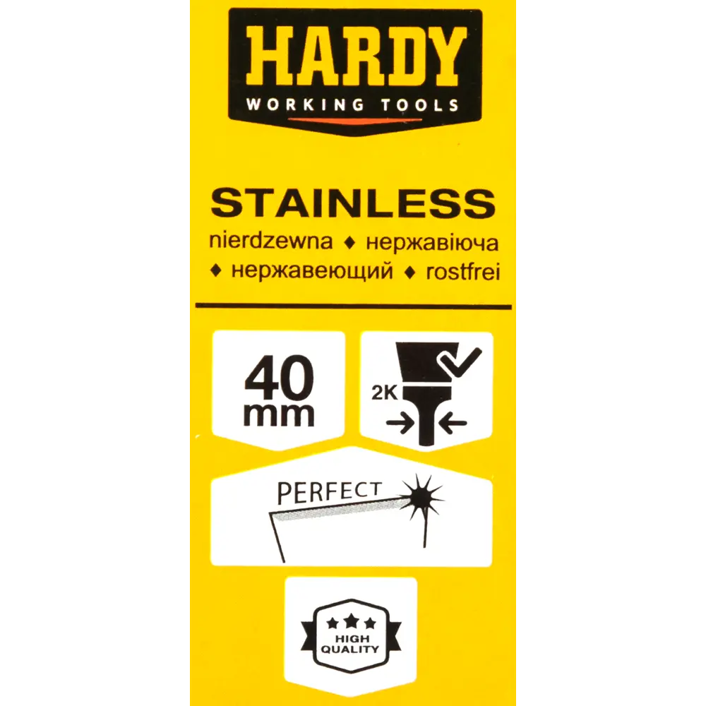 Шпатель малярный Hardy 0830-840004 40 мм, нержавеющая сталь, деревянная ручка STLM-2171680 - Вид №3