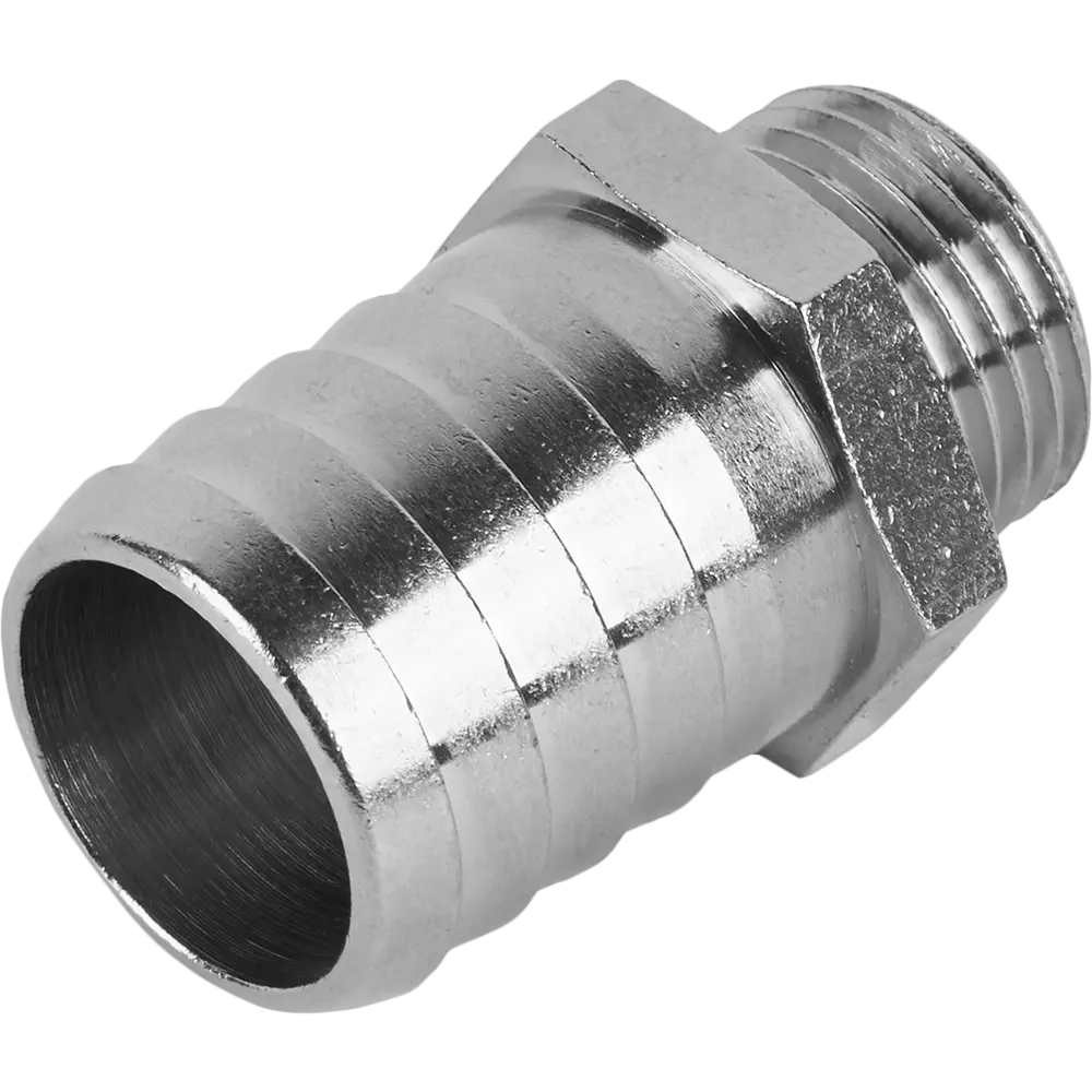 Штуцер STOUT для водопровода 1/2"x25 мм никелированный 84868143 STLM-0056485