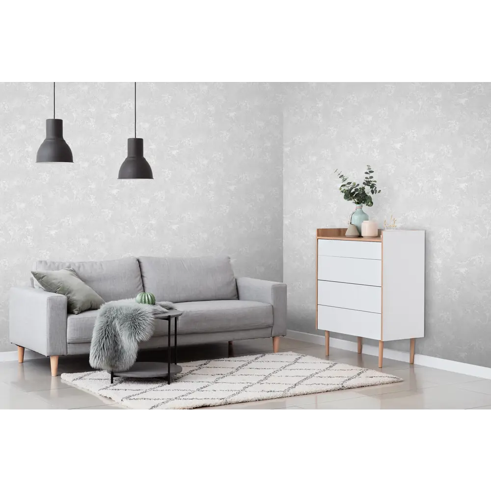 Обои флизелиновые Victoria Stenova Каскад 1.06 м белые VS587081 STLM-2046417 - Вид №5