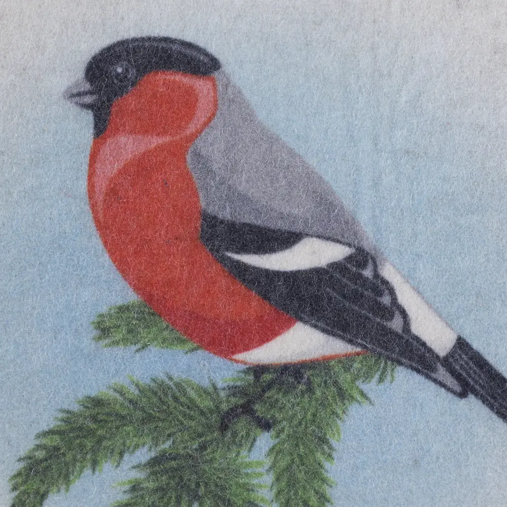 Шапка банная «Снегирь», фетр, цвет белый ГЛАВБАНЯ STLM-2185649 - Вид №1