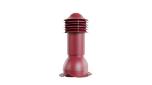 90389346 Труба вентиляционная для металлочерепицы D-150 мм H-650 мм утепленная RAL 3005 красный STLM-0210425 VIOTTO