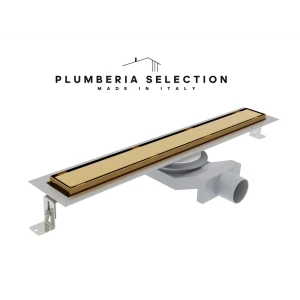 Трап для душа Plumberia selection PST90OR комбинированный затвор 6x90 см нержавеющая сталь