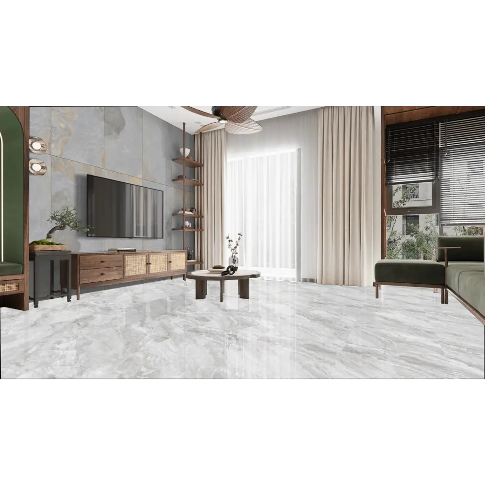 Глазурованный керамогранит Duna Scion Grey Reflex Punch 60x120 см 1.44 м² лаппатированный цвет серый STLM-2008281 - Вид №2