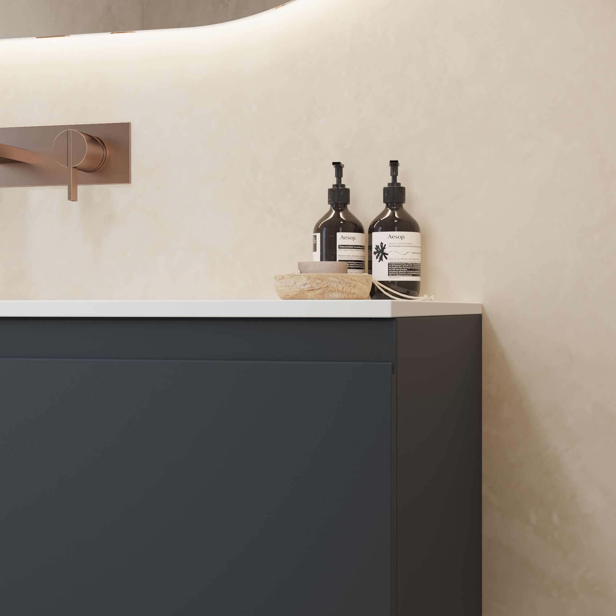 Двойная раковина Corian® с ящиками RILUXA Apollo ARCH-00102891 - Вид №9