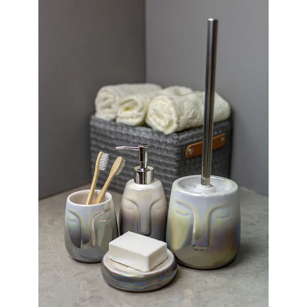 Мыльница BATH PLUS Belle в перламутровом светло-сером оттенке 88378686 Нет STLM-0077638 - Вид №2