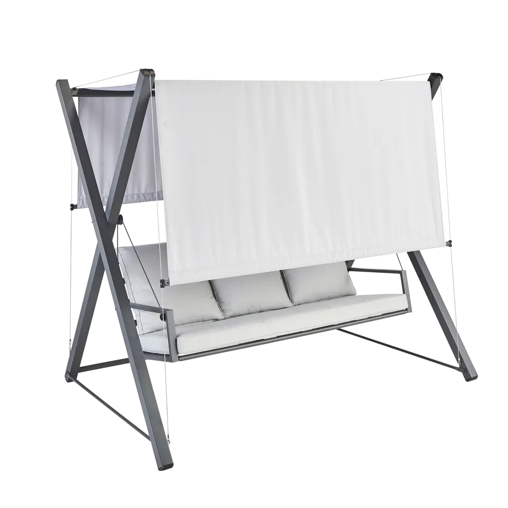 Качели садовые BEGINIA Odyssea сталь светло-серый STLM-2115748 - Вид №4