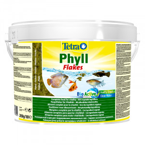 Т0023391 Корм для рыб Phyll для всех видов рыб, растительные хлопья 10 л (ведро) TETRA
