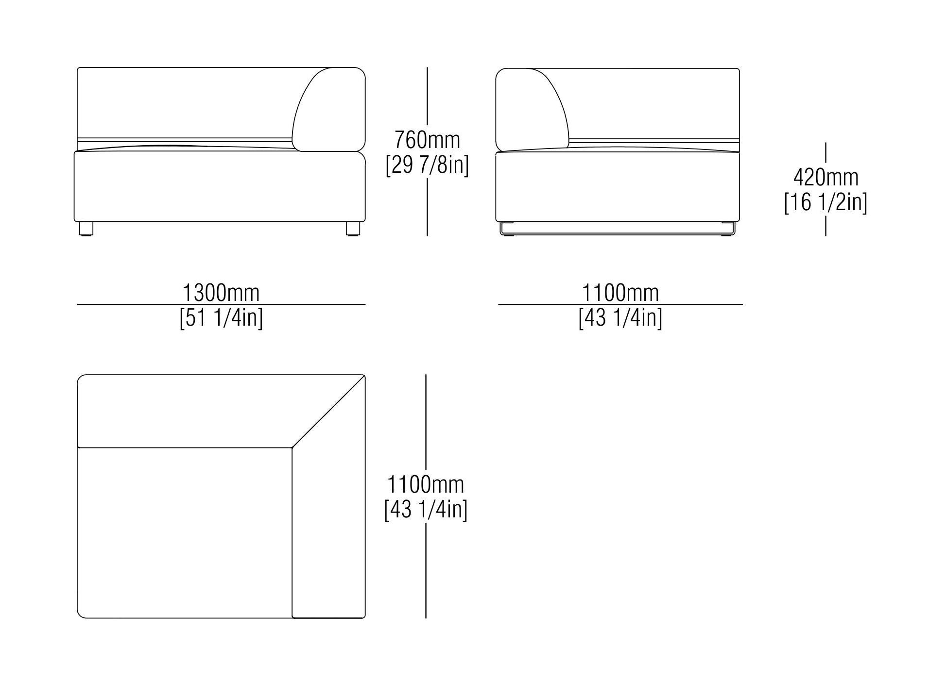Модульный тканевый диван MisuraEmme CANNES ARCH-00010941 - Вид №8