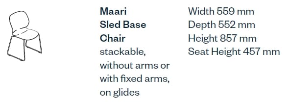 Штабелируемый рабочий стул из переработанного материала Haworth ARCH-00133081 - Вид №3