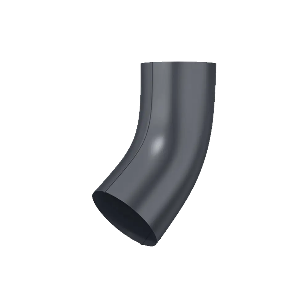 Колено трубы 55° ø90 мм темно-серое ВЕГА STLM-2051840