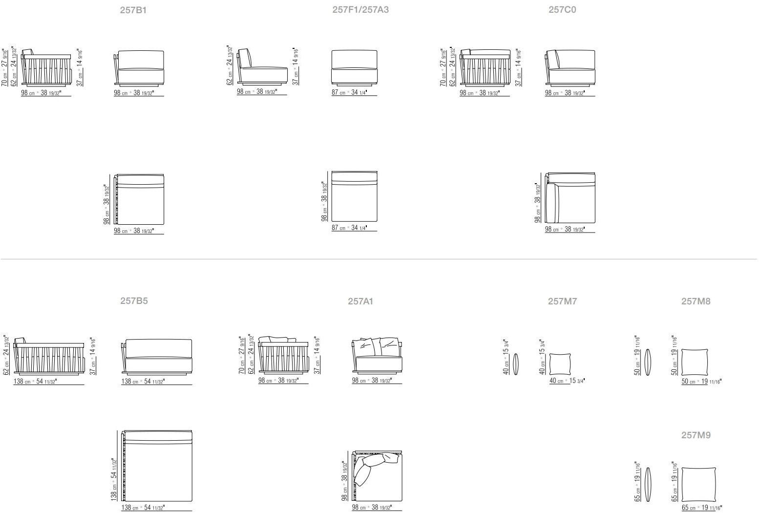 3-х местный модульный диван из ткани Santreyd sun-id-1368641 - Вид №2