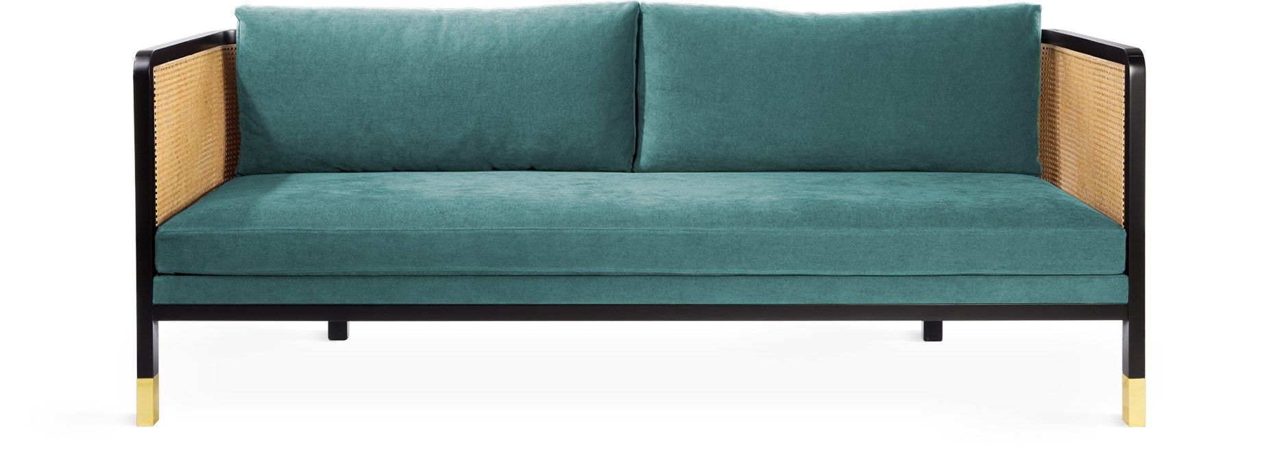 3-местный винтажный стиль бархатный диван RED EDITION плетеная ARCH-00061601 - Вид №11