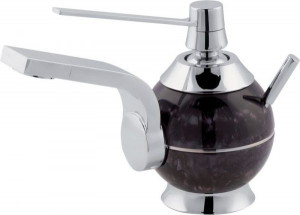 7251-201 Mariner Perle, однорычажный смеситель для раковины с донным клапаном, цвет черный жемчуг