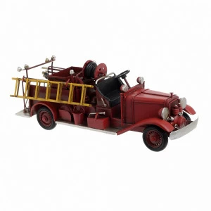 Статуэтка декоративная металлическая красная Fire Truck TO4ROOMS  00-3839671 Красный