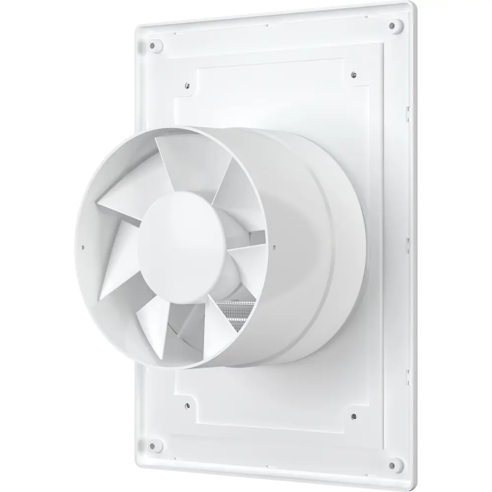 Вентилятор осевой вытяжной Auramax D125 мм 36 дБ 120 м3/ч с сеткой цвет белый STLM-2133395 - Вид №1