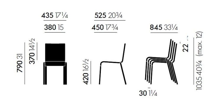 Штабелируемый стул из полиуретана VITRA .03 ARCH-00106953 - Вид №24
