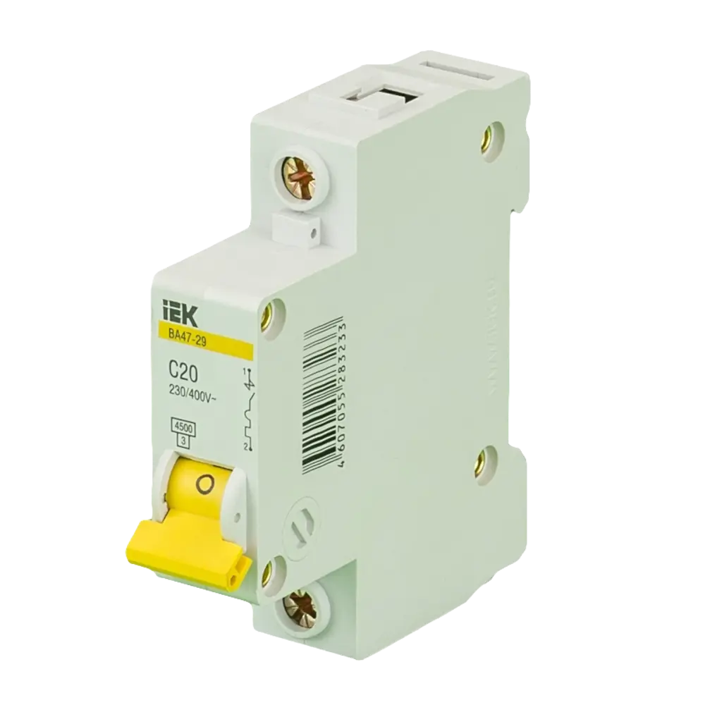 Выключатель автоматический IEK 1 полюс 20 A STLM-2074611 - Вид №1
