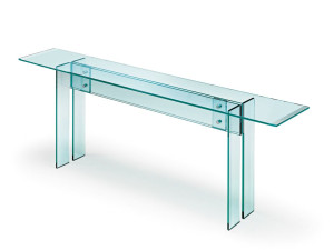 Стеклянная прямоугольная консоль