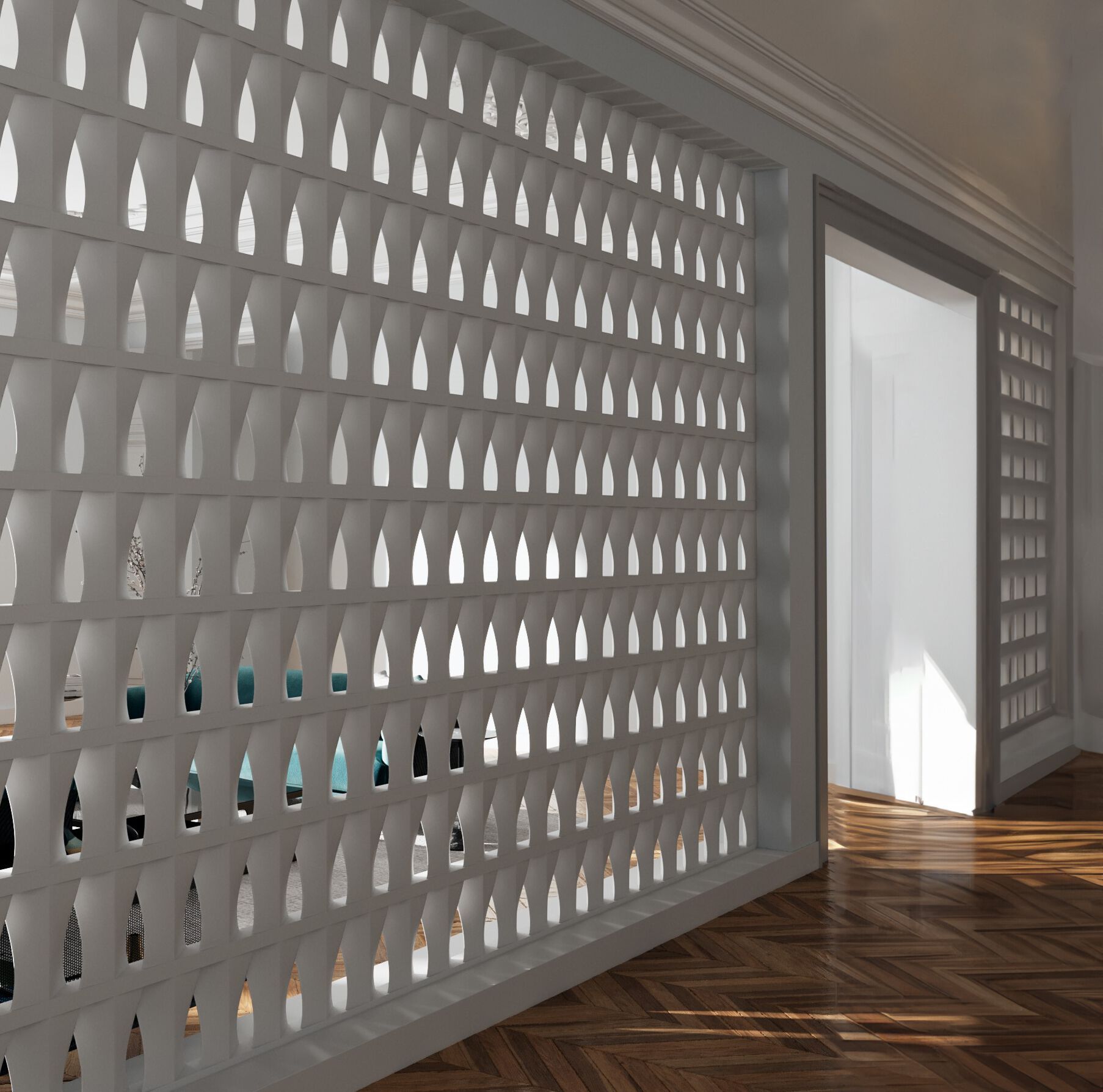 Screen Block in gesso mg12 Cobogo ARCH-00077030 - Вид №2