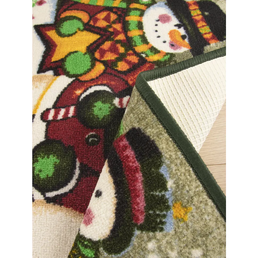 Коврик Три снеговика 40x60 см нейлон цвет мультиколор CTIM STLM-2029334 - Вид №2