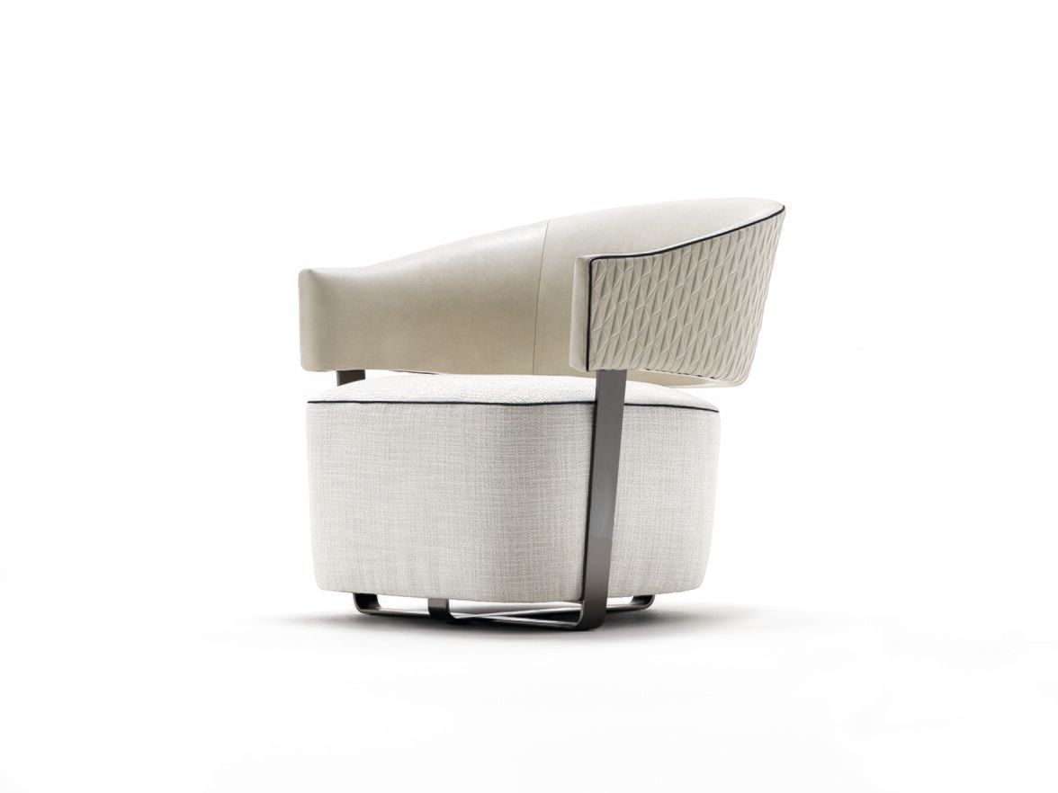 Кресло из кожи и ткани CEPPI Evergreen ARCH-00105782