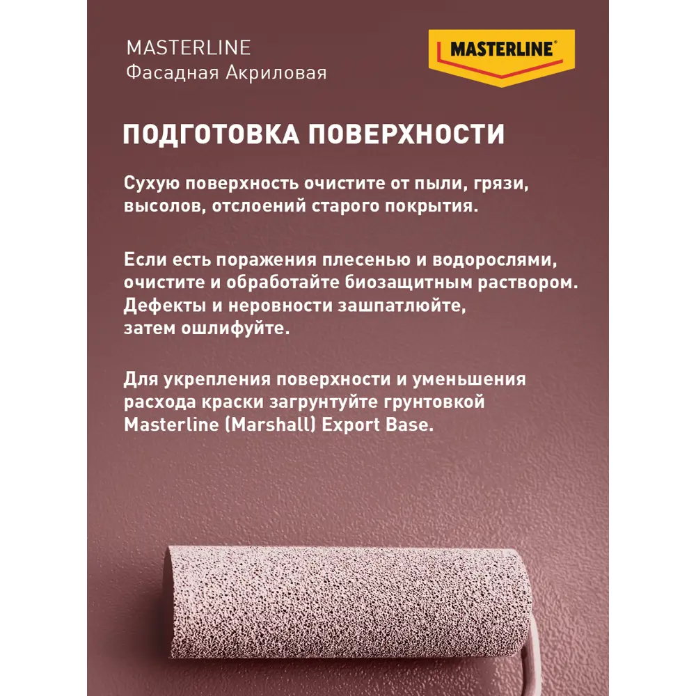 Фасадная краска Masterline Maestro глубокоматовая цвет белый база BW 2.5 л Santreyd STLM-2097484 - Вид №6