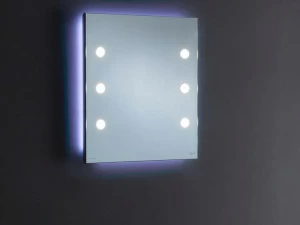 UNICA by Cantoni Квадратное настенное зеркало из анодированного алюминия со встроенной подсветкой Mh
