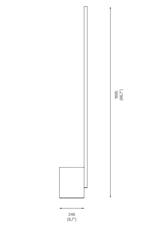 Светодиодный торшер из боросиликатного стекла и каррарского мрамора Michael Anastassiades RELAY 1.6 ARCH-00104554 - Вид №2