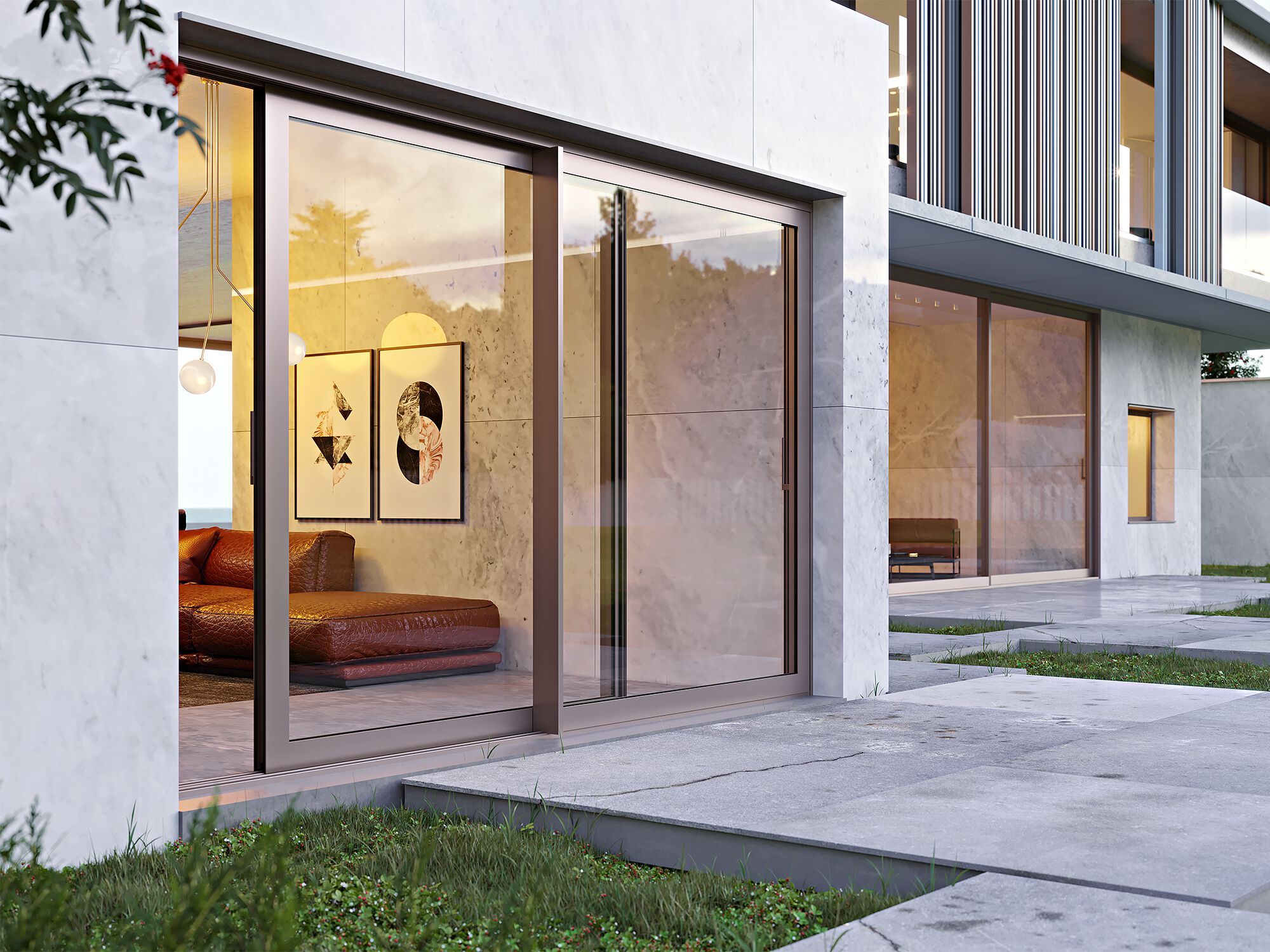 Алюминиевое раздвижное окно Tecnoplast Sistema A1600 SA ARCH-00025001 - Вид №1