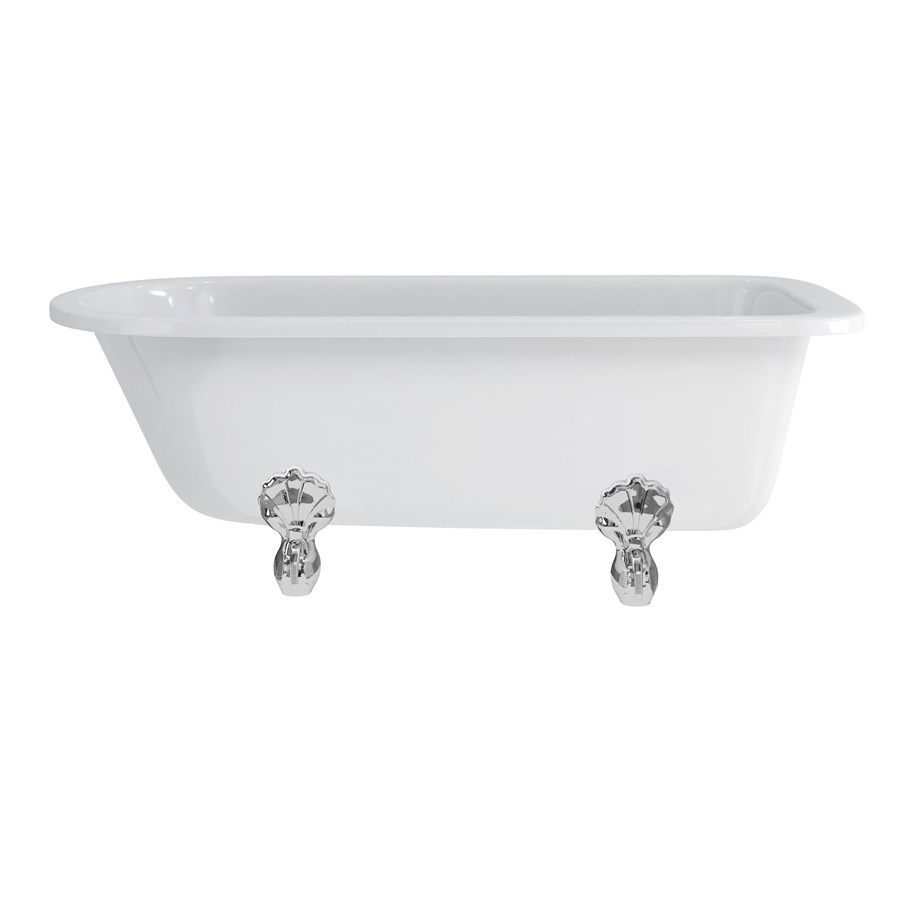Burlington Односторонняя ванна Blenheim с роскошными ножками с ножками Luxury Classic из хрома E2 L3C 