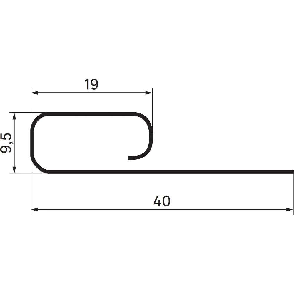 Планка финишная для сайдинга MONLID цвет белый STLM-2206965 - Вид №1