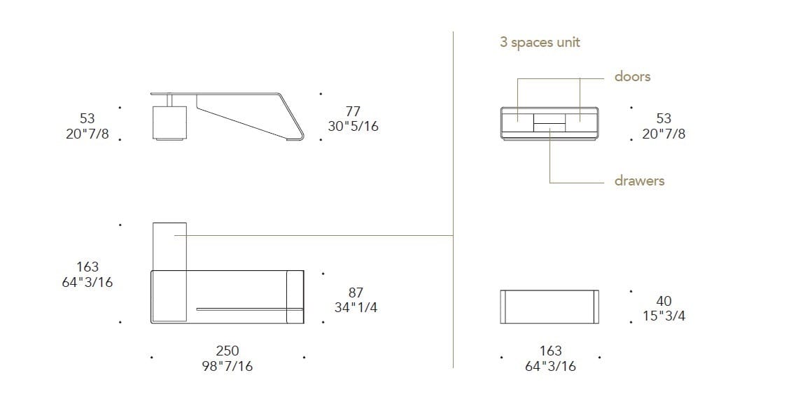 Деревянный стол с кожаными деталями REFLEX Oh ARCH-00127054 - Вид №1